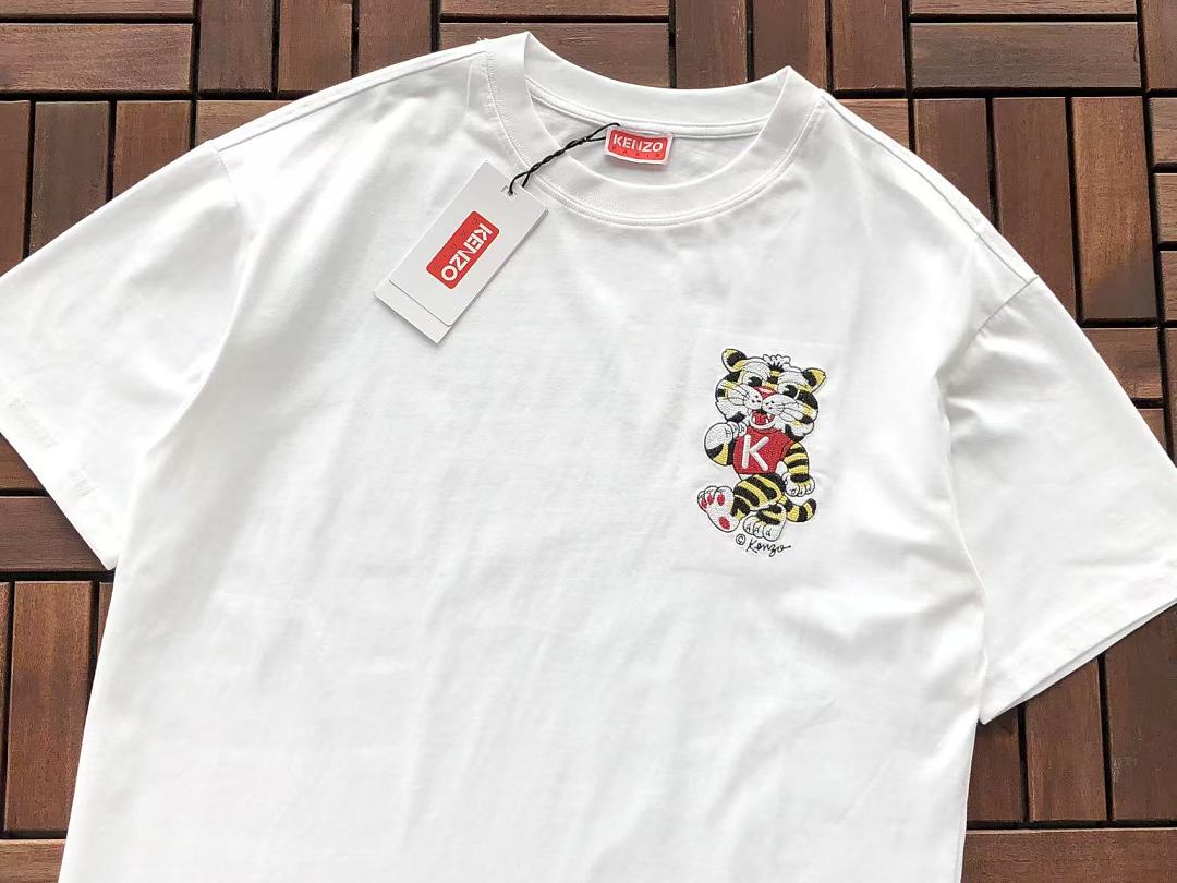 Multicolor Crest Graphic Kenzo T-Shirt