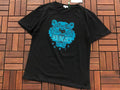 Black Blue Tiger Graphic Kenzo T-Shirt