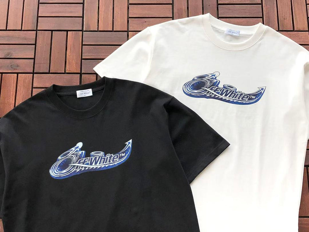 Black White Small Logo Off-White T-Shirt