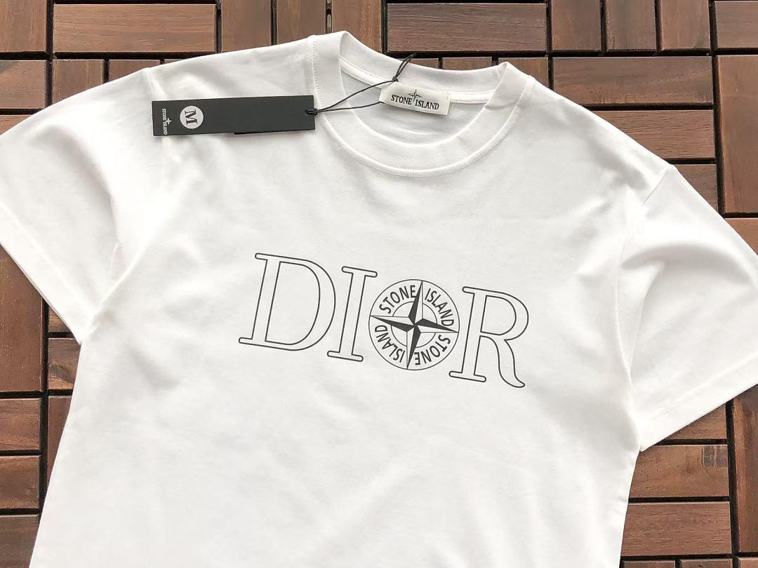 Black White Badge Graphic Stone Island T-Shirt