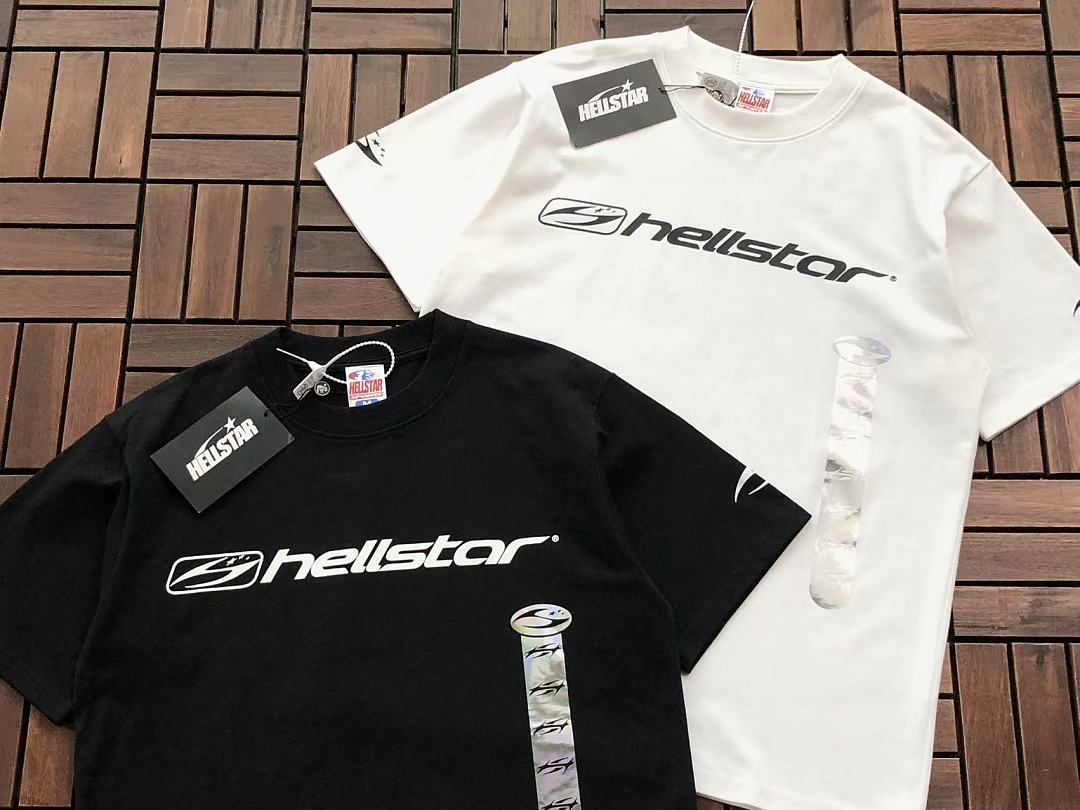 Black White Photo Graphic Hellstar T-Shirt