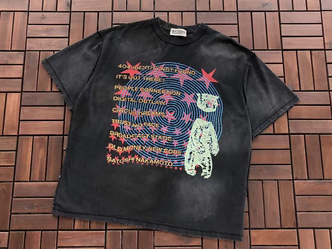 White Photo Graphic Vintage T-Shirt