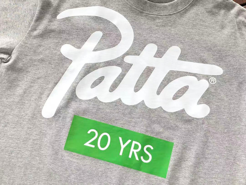 Grey Anniversary Logo Patta T-Shirt
