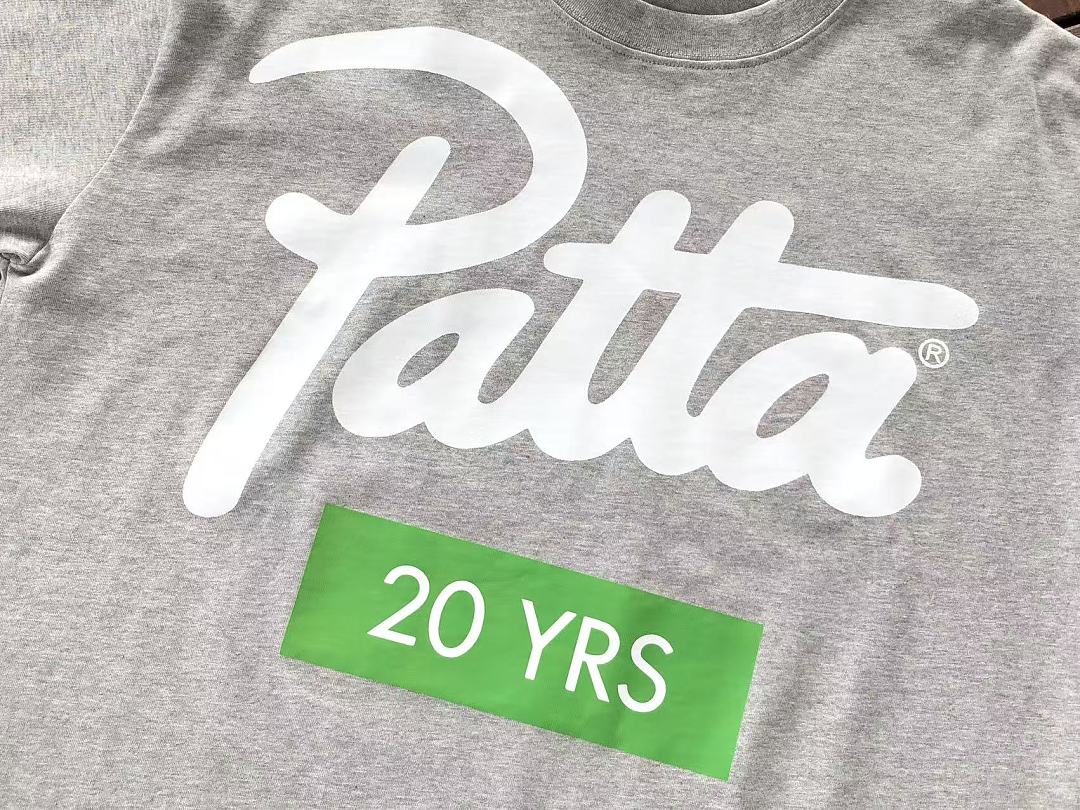 Grey Anniversary Logo Patta T-Shirt