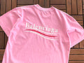 Pink Logo Balenciaga T-Shirt