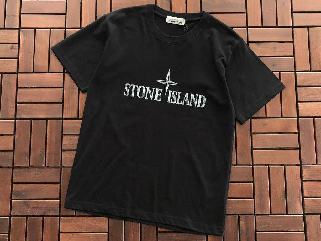 Black Circle Logo Stone Island T-Shirt