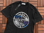 Black White Badge Graphic Stone Island T-Shirt