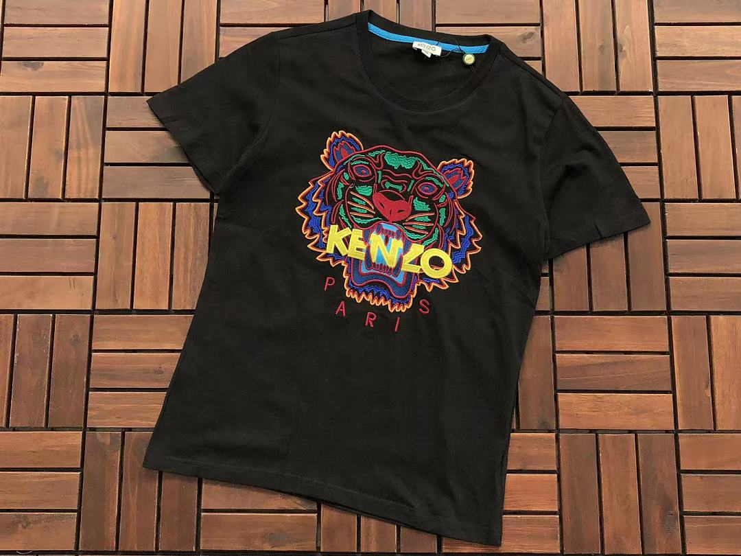 Black Rainbow Logo Kenzo T-Shirt
