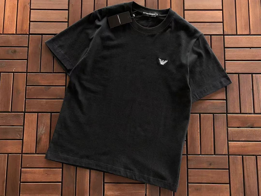 Black White Small Eagle Logo T-Shirt