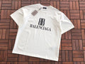 White Logo Balenciaga T-Shirt
