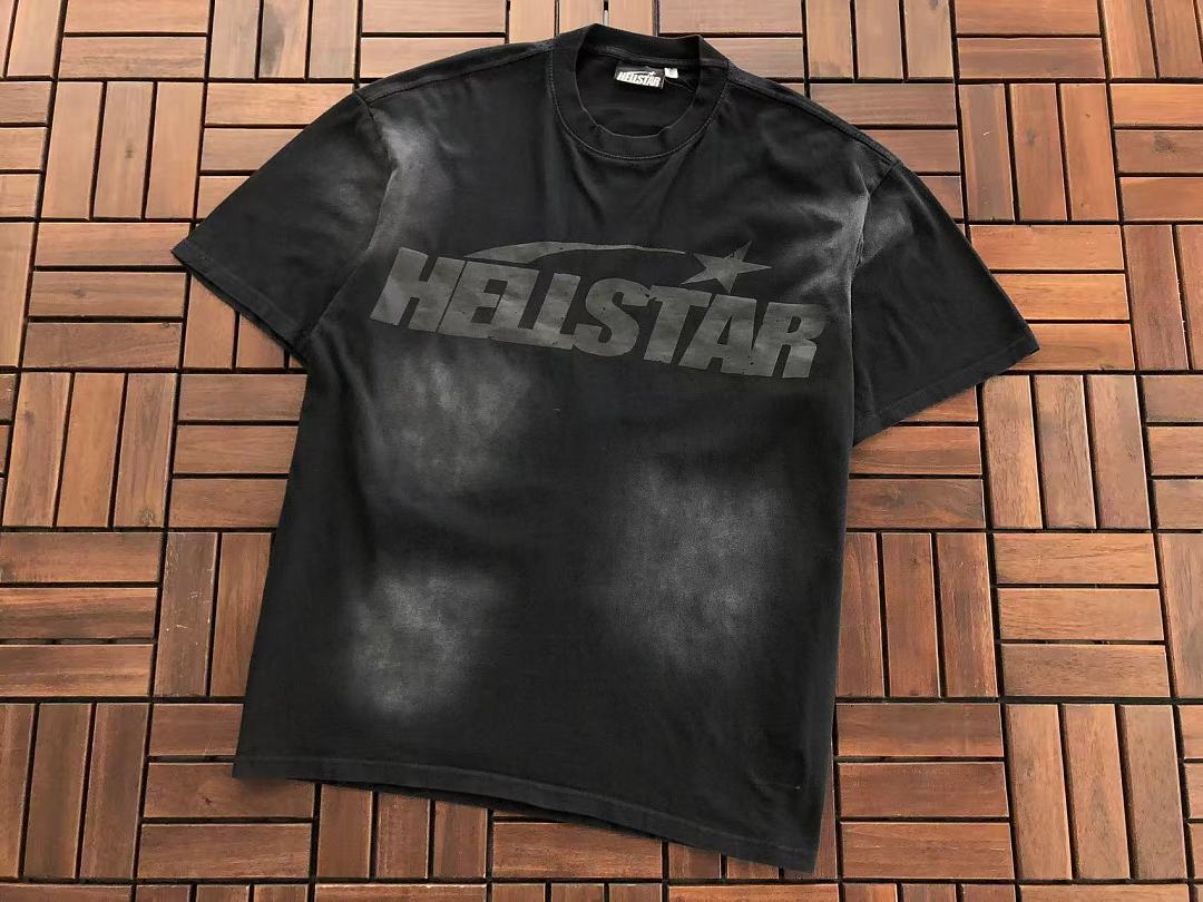 Black Tonal Moon Graphic Hellstar T-Shirt