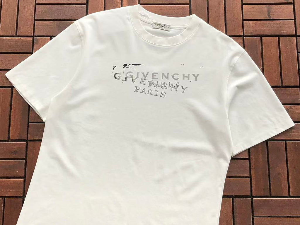 White Silver Paris Givenchy T-Shirt