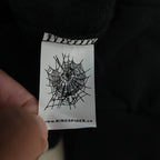 Sp5Der Rhinestone Og Web V2 Hoodie Black