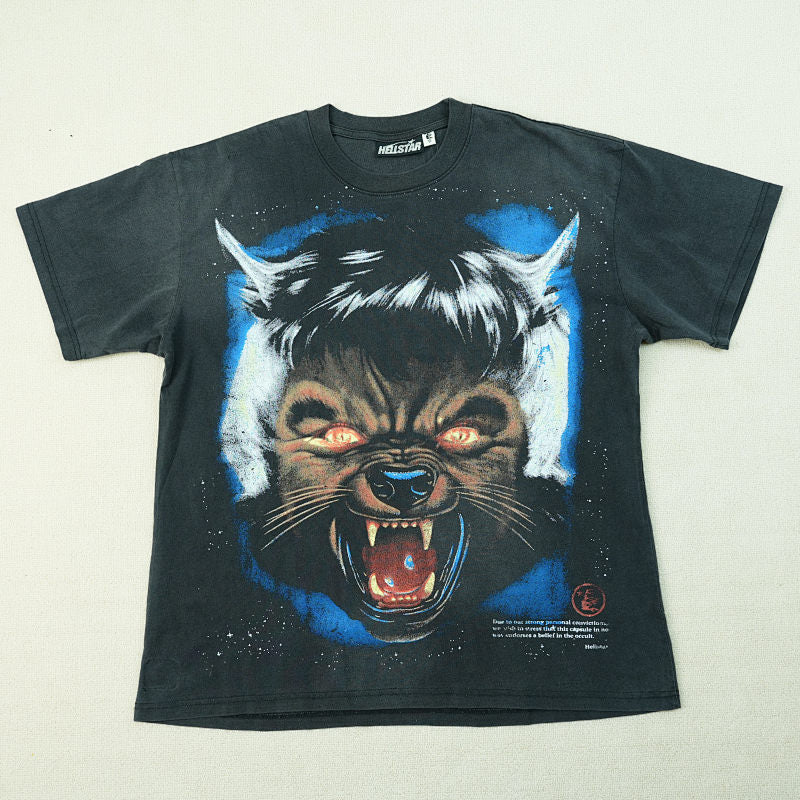 Hellstar Full Moon T-Shirt Black