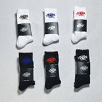 Syna World Crew Socks 6-Pack - White/Black/Blue/Red/Green