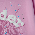 Sp5der OG Web Hoodie Pink
