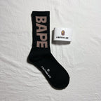 Bape Crew Socks - White/Red/Purple/Black