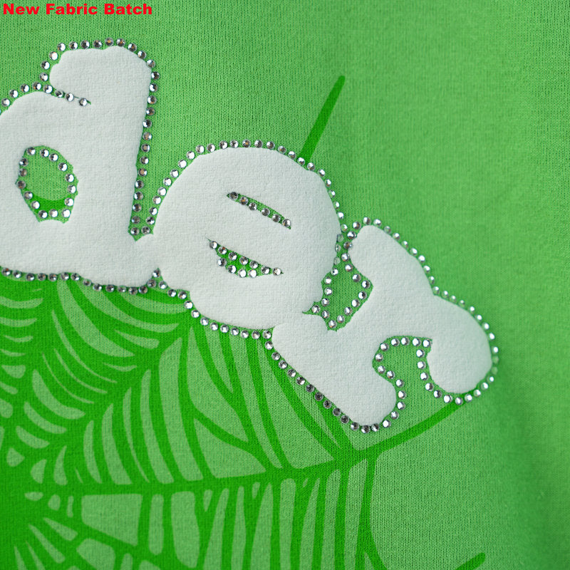 Sp5Der Web Hoodie Slime Green