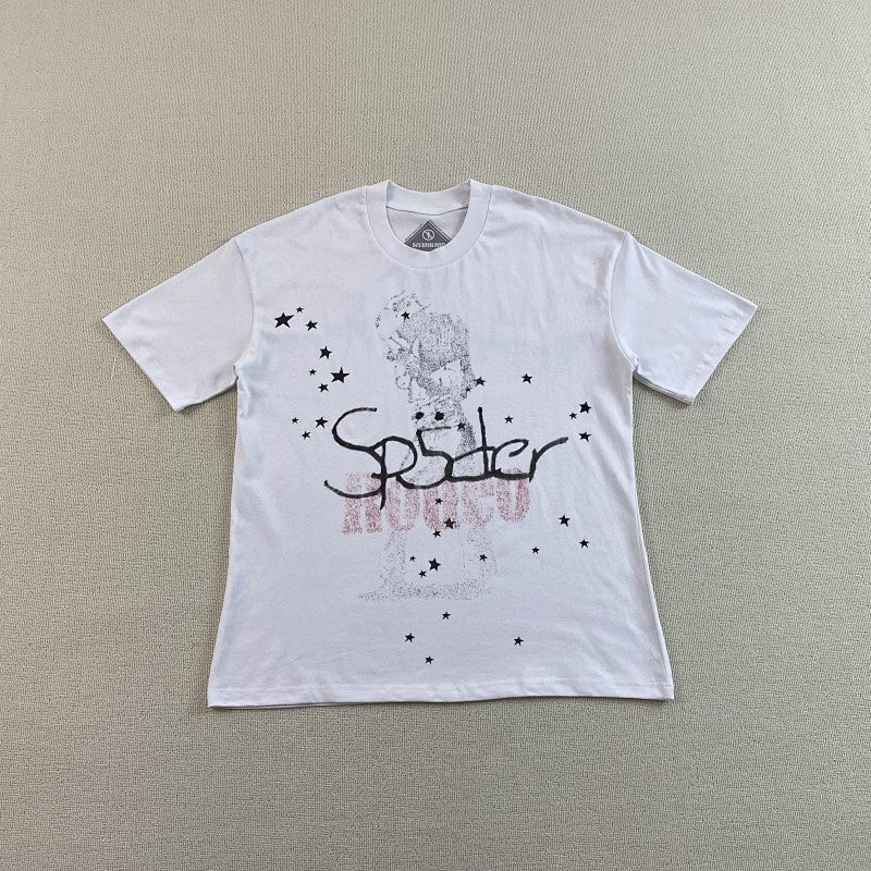 Travis Scott Cactus Jackx Sp5der Days Before Rodeo II Tee White