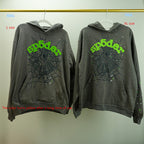 Sp5der Wait Web Hoodie Slate Grey