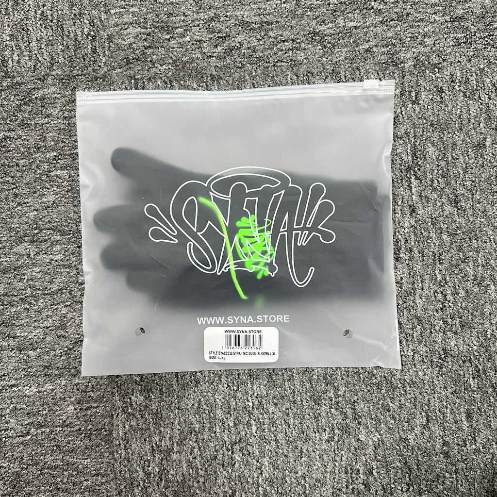 Gloves Black Green