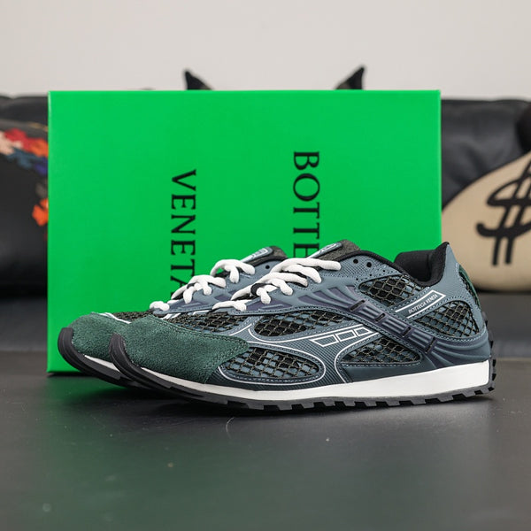 Bottega Veneta Orbit Sneaker - Dark Green/Grey