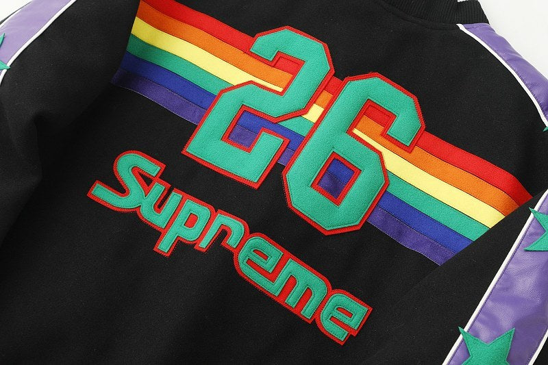 Supreme Basketball Graphic Varsity Jacket