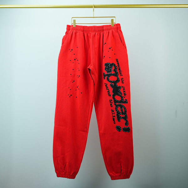 Sp5der P*NK V2 Sweatpant Red