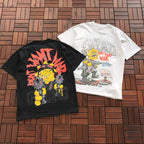 Black White Graphic Vintage T-Shirt