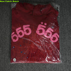 Sp5Der Worldwide Red Angel Number 555 Hoodie
