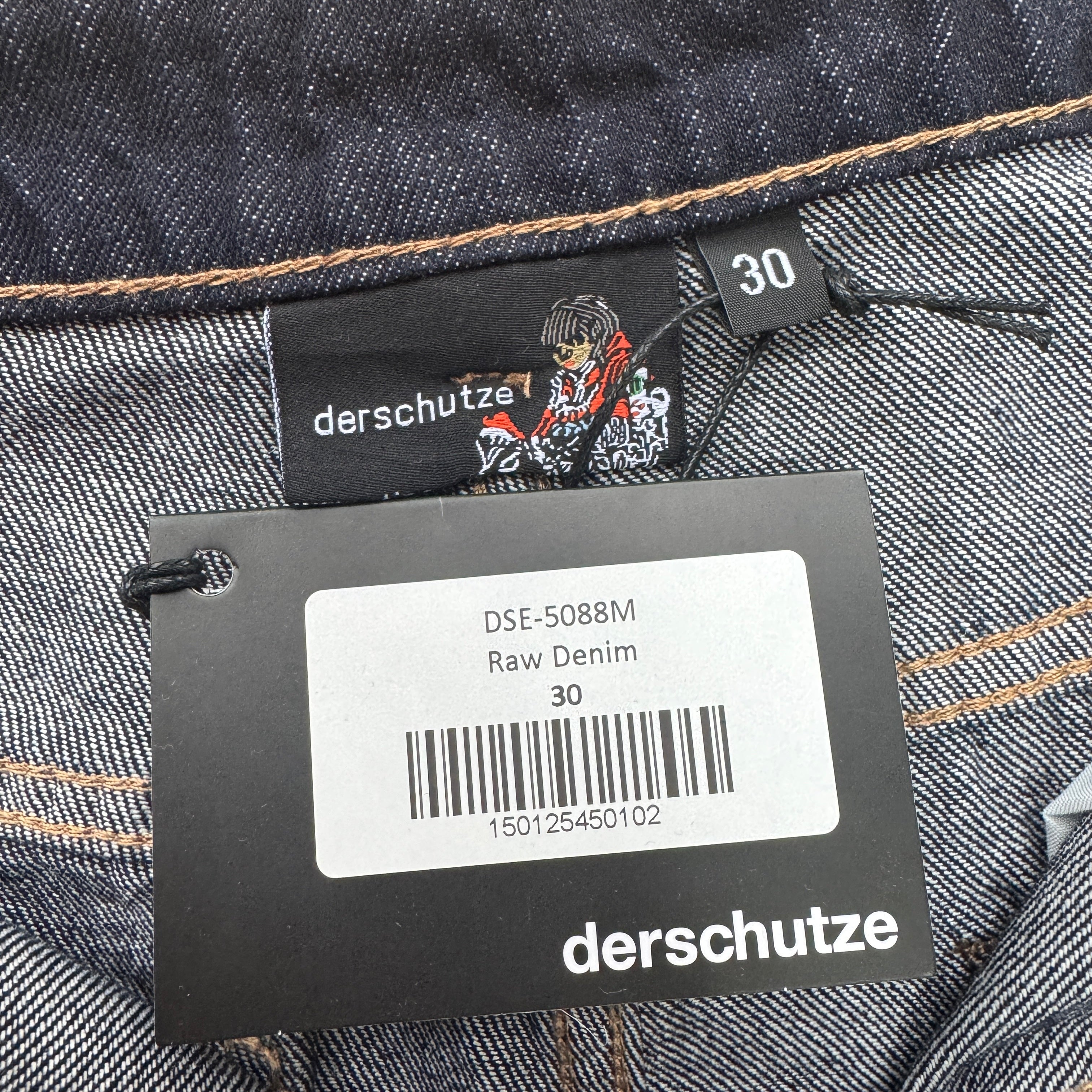Derschutze Blossom Raw Denim - Black