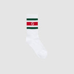 Gucci Crew Socks 4-Pack - White/Black/Red/Green