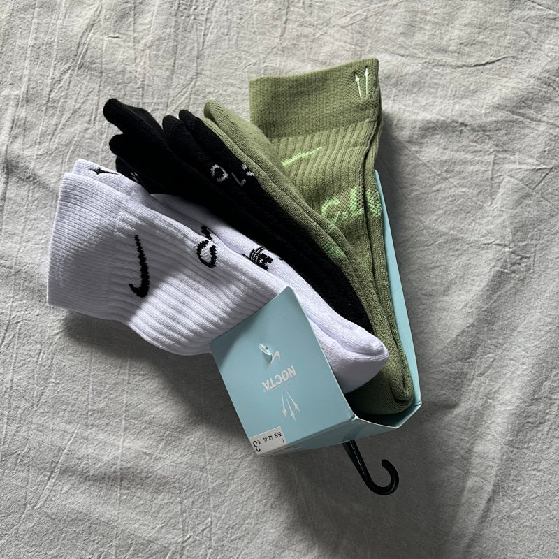 NOCTA x Nike Crew Socks - White/Green/Black