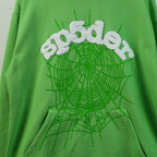 Sp5Der Web Hoodie Slime Green