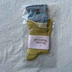 VW Ribbed Crew Socks Multi-Color Pack