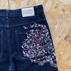Derschutze Blossom Selvedge - Indigo