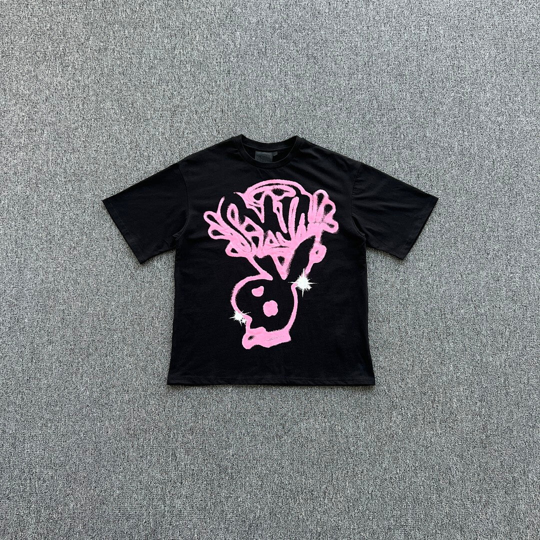 Graphic Tee Black Pink