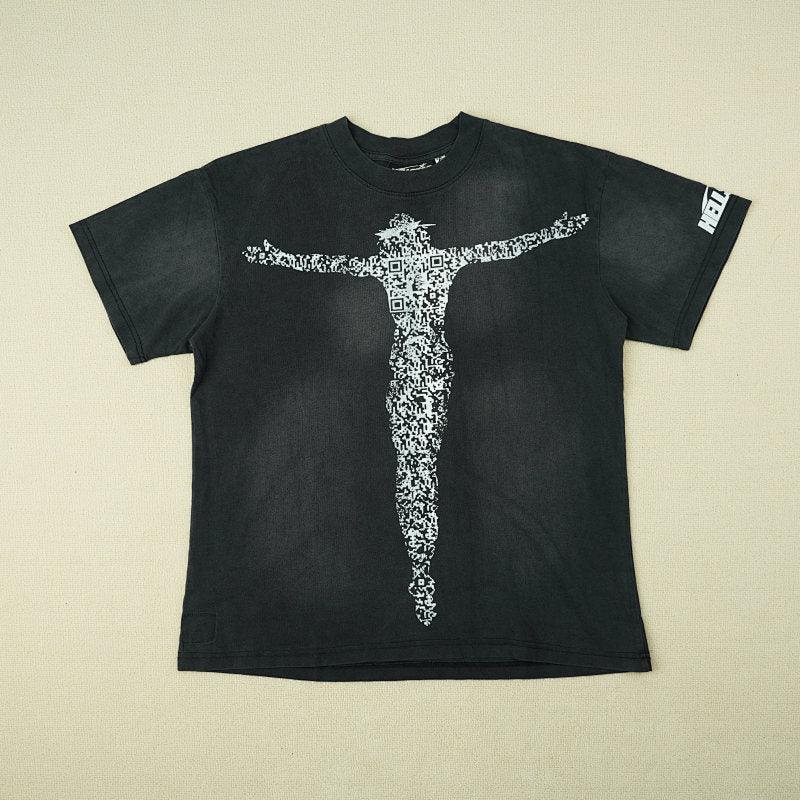 Hellstar Qr Christ Tee Black