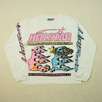 Hellstar Pixel L/S Tee White