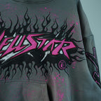 Hellstar Future Flame Hoodie Grey