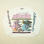 Hellstar Pixel L/S Tee White