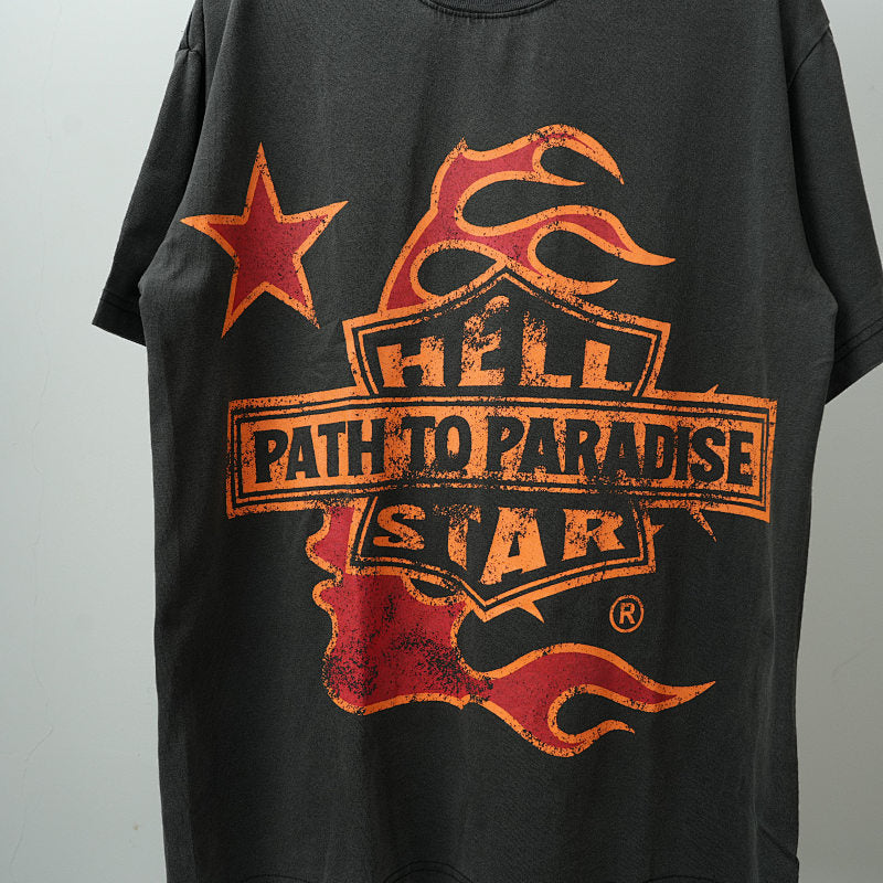 Hellstar Studios Biker Tour Short Sleeve Tee Shirt Black