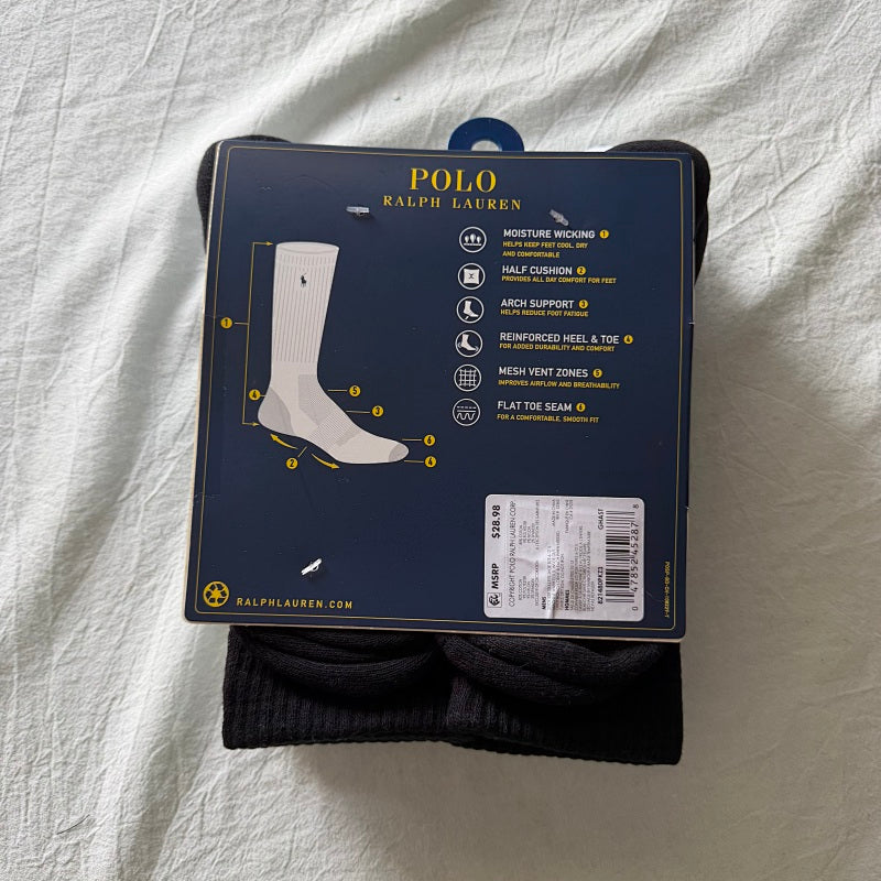 Polo Ralph Lauren Crew Socks 6-Pack