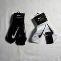 Nike Multiplier No Show Socks - Black/White