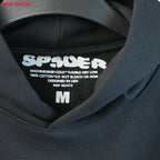 Sp5Der Rhinestone Logo Hoodie Black