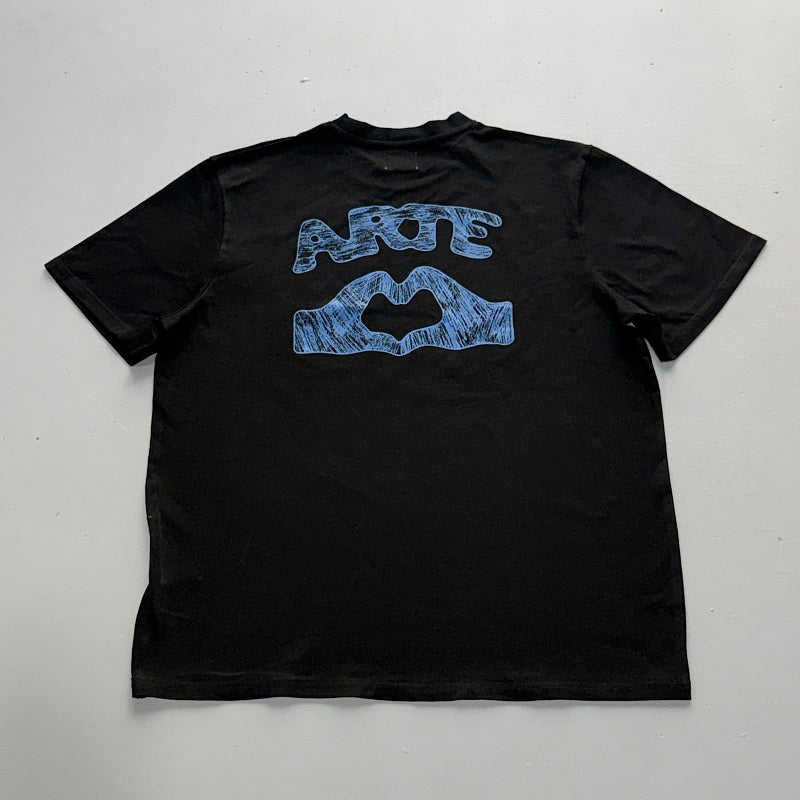 Arte Antwerp Heart Hands T-Shirt - Black/White