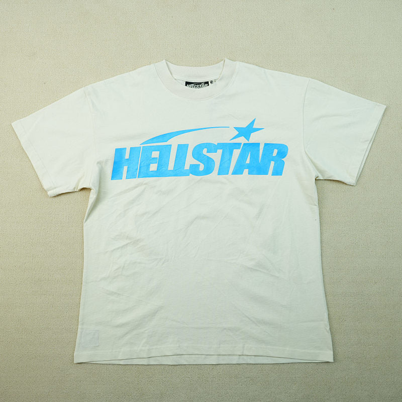 Hellstar Classic T-Shirt (Regular Print) White/Blue