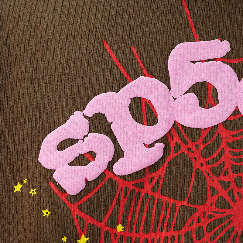 Sp5der Web Hoodie Brown