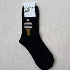 French Bull Cotton Crew Socks with Character Print