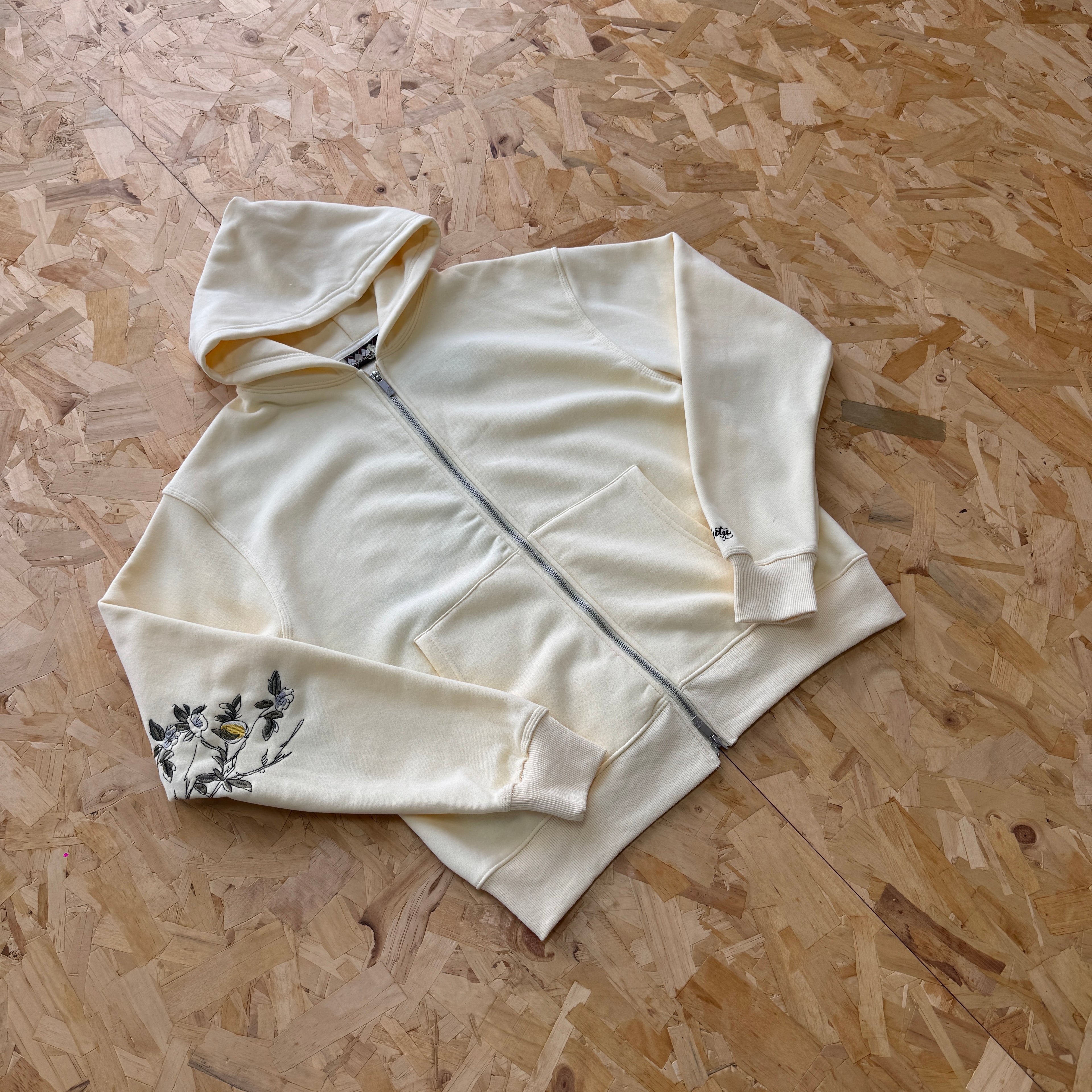 Derschutze Garden of Eden Zip Up - Cream